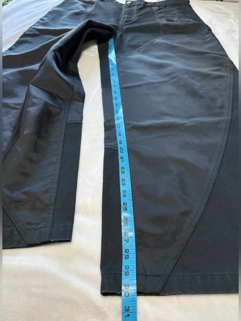 Jordan Flight Utility Two Tone Wide Leg Baggy Pants Black Size Large